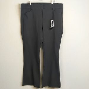 Torrid Studio Signature Ponte Stretch Trouser Pants Dark Grey Sz 24R